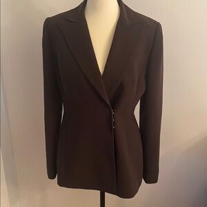 TAHARI deep plum blazer size 4. Was dry cleaned!  Gorgeous